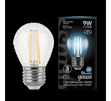 Лампа LED шар(G45) Е27  9Вт 4100К 230V Gauss Black