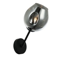 Светильник (бра) Бра Traube 1хЕ27, черный/дымчатый, металл/стекло Favourite