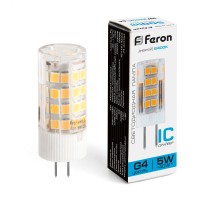Лампа LED G4  5Вт 6400К 220V LB-432 Feron
