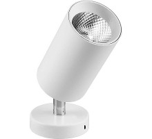 Светильник LED накл., повор. (спот) ДПО-10w, 4000К, белый, металл Feron