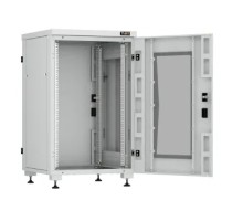 TFI-186060-GMMM-R-GY Напольный шкаф серии Lite II 19", 18U, стеклянная дверь, цельномет. стенки и задняя дверь, Ш600хВ974хГ600мм, разобран