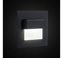 Светильник LED (подсветка лестниц) Скалли, 1W, 3000К, черный, металл Citilux