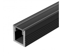 Профиль для ленты накладной  8х9 SL-MINI-8-2000ANOD BLACK 2м Arlight