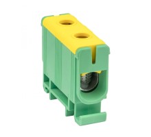 Распределительный блок на DIN-рейку КСВ 16-50 кв.мм желто-зеленый (аналог РБД) EKF