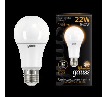 Лампа LED шар(A70) Е27 22Вт 3000К Gauss Black