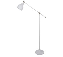 Светильник напольный (торшер) Braccio, E27, белый, металл Arte Lamp
