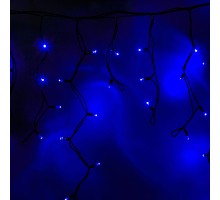 Гирлянда (бахрома) IP67 4.0х0.6м  синий пост. свечение, соед до 50м Айсикл Neon-Night