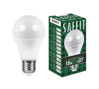 Лампа LED шар(A60) Е27 15Вт 4000К белый (SBA6015) Saffit
