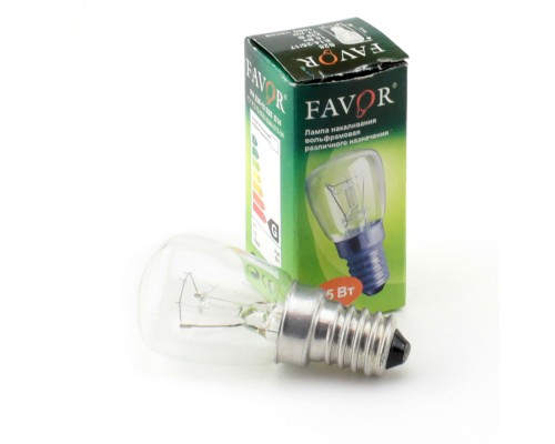 Лампа накаливания РН 15Вт Е14 для холодильников Favor