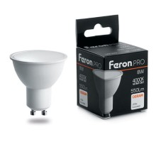 Лампа LED PAR16 GU10  8Вт 6400К (LB-1608) Feron.PRO OSRAM