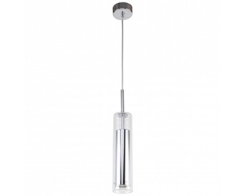 Светильник  подвес. Aenigma, 1xGU10, хром, металл/стекло Favourite
