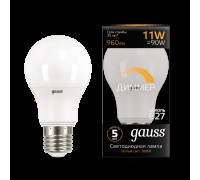 Лампа LED шар(A60) Е27 11Вт 3000К dim Gauss Black
