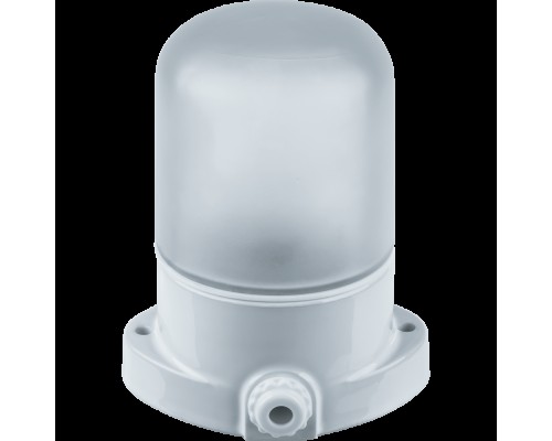 Светильник НПП-60w 1хЕ27, термостойкий для бань и саун прямое осн. белый IP54 (61509 NBL-SA1) Navigar