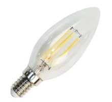 Лампа LED свеча(C37) Е14  7Вт 4000К Филамент диммируемая 230V LB-166 Feron