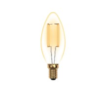 Лампа LED свеча(C35) Е14  5Вт 2250К теплый филамент GOLDEN GLV21GO Uniel