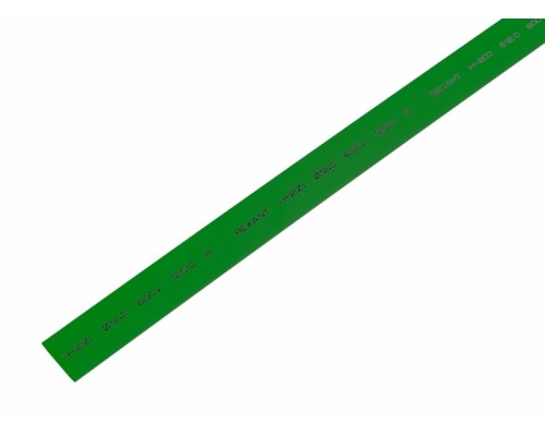 Термоусадочная трубка 12/6 ТТУ(ТУТ) зеленая 1 м Rexant