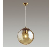Светильник подвесной Kata, 1хЕ14, бронза/янтарный, металл/стекло Odeon Light