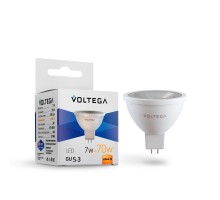 Лампа LED MR16 GU5.3  7Вт 2800K линзованая Simple VOLTEGA
