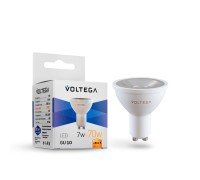 Лампа LED PAR16 GU10  7Вт 2800К линзованая Simple VOLTEGA