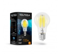 Лампа LED шар(A60) Е27 10Вт 2800К филамент графен VOLTEGA
