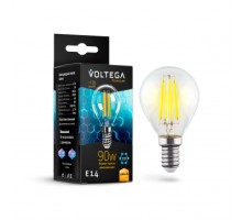 Лампа LED шар(G45) Е14  9Вт 2800К филамент графен VOLTEGA