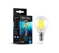 Лампа LED шар(G45) Е14  9Вт 4000К филамент графен VOLTEGA