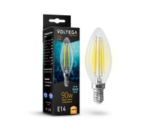Лампа LED свеча(C37) Е14  9Вт 2800К филамент графен VOLTEGA
