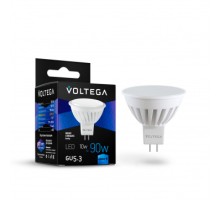 Лампа LED MR16 GU5.3 10Вт 4000K керамика матовая VOLTEGA