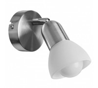 Светильник наст. (бра) A3115, 1хЕ14, белый/серебро, стекло/металл Arte Lamp