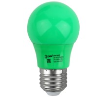 Лампа LED шар(A50) Е27  3Вт зеленый для белт-лайт ERAGL50-E27 ЭРА