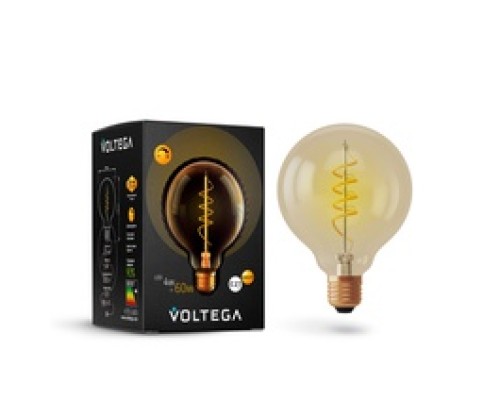 Лампа LED шар(G95) Е27  4Вт 2800К диммируемая VOLTEGA