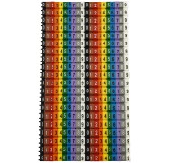Маркеры наборные МКН – комплект («0-9, 0-9»)  1.5 -2.5 мм² (400 шт.) Onka