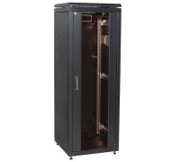 ITK Шкаф сетевой Linea N 19" 18U 600х600мм стеклянная передняя дверь черный