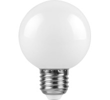 Лампа LED шар(G45) Е27  3Вт 2700К, матовая LB-37 Feron