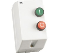 ИЭК контактор  КМИ1 1860  18А в оболочке IP54 с кнопками П+С, Рти-1321, катушка 380В/АС3