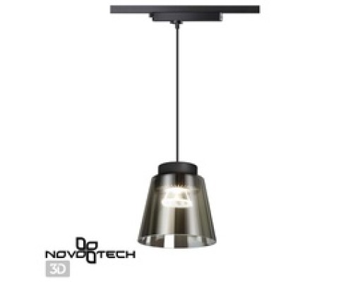 Светильник LED трек. подвесной Port Artik, 24W, 4000K черный/стекло  Novotech