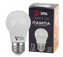 Лампа LED шар(A50) Е27  3Вт 3000К тепл.бел. ERAW50-E27 ЭРА