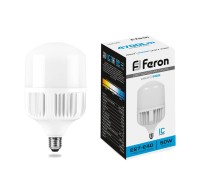 Лампа LED T100 Е27/Е40 50Вт 6400K дневной белый 100х163 4700лм LB-65 FERON