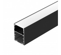 Профиль для ленты накладной 60х85мм ARH-LINE-6085-3000 BLACK (с отсеком под БП) Arlight
