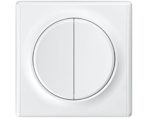 Florence Выключатель двухклавишный, белый OneKeyElectro