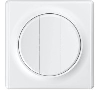 Florence Выключатель трехклавишный, белый OneKeyElectro