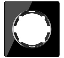 Garda Рамка 1 пост, черный, стекло OneKeyElectro
