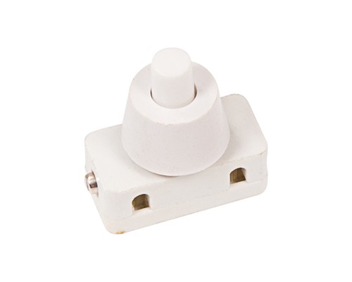 Кнопка-выключатель 250V 2А (2с) ON-OFF белый для настольной лампы (PBS-17A) REXANT