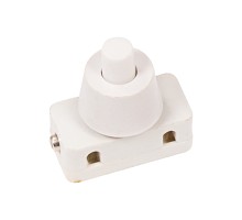 Кнопка-выключатель 250V 2А (2с) ON-OFF белый для настольной лампы (PBS-17A) REXANT