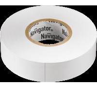 Изолента ПВХ белая 19мм 20м Navigator NIT-A19-20/WH 71109