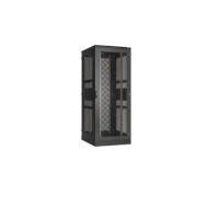 TLK Дверь одноств. 800мм, перф. черная, на раме с замком и петлями для шкафа TFA 47U