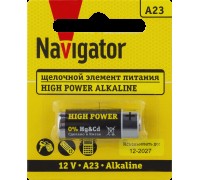 Элемент питания алкалиновый A23/MN21/23A (блист.1. шт) Navigator