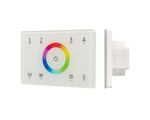 Панель Sens SMART-P83-RGB White (230V, 4 зоны, 2.4G) Arlight