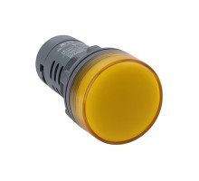 Арм. Лампа сигнальная Желтая SB7 d22мм 230В AC желт. моноблочная  SE