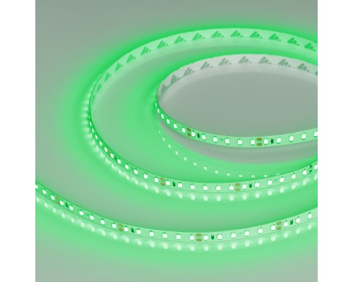 Лента LED 24V,  9.6Вт/м, 5м, Green зеленый IP20, 2835/120, мин. 50мм (8мм, 1 ряд) Arlight